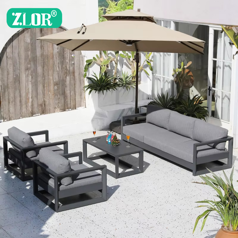 Outdoor Furniture Quality - Luxury Aluminum Outdoor Sofa Sets Garden