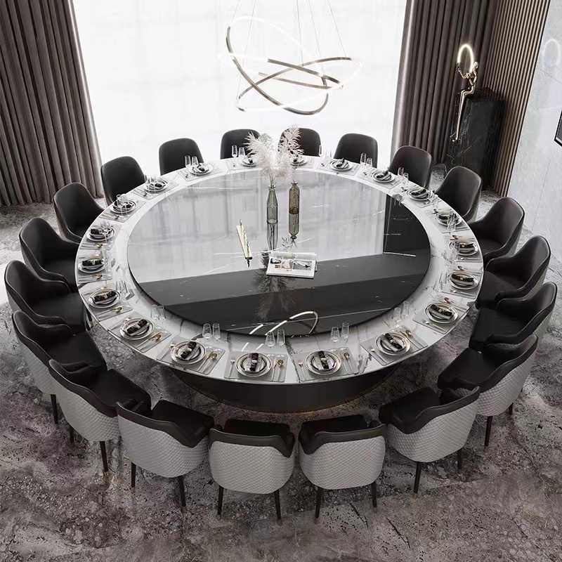 Outdoor Furniture Dining - custom.Hotel Dining Table Large Round Marble