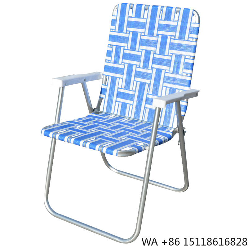 Outdoor Furniture Recliner Set - Folding Patio Lawn Webbed Chairs Beach