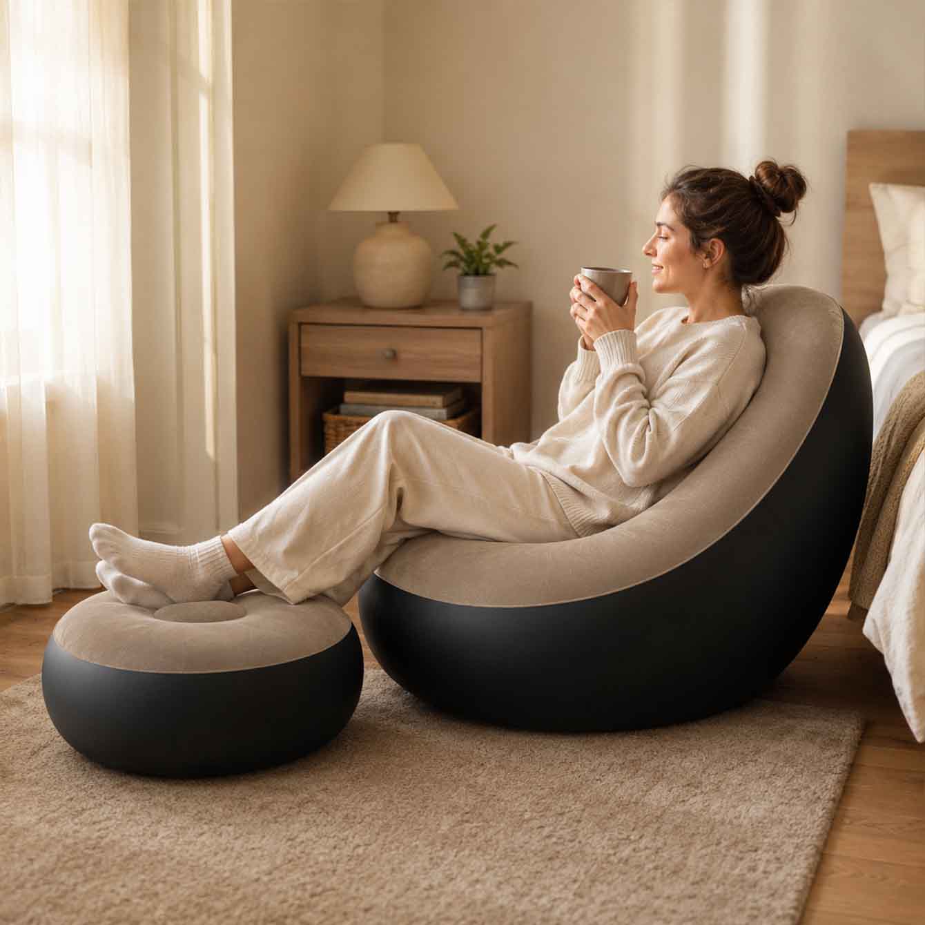 Inflatable Chair for Adults,Po - Outdoor Furniture Lowes 评论和价格
