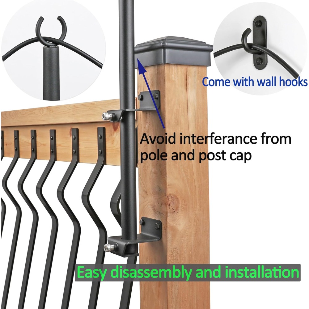 2 pack string light poles - st - Outdoor Furniture Set 评论和价格