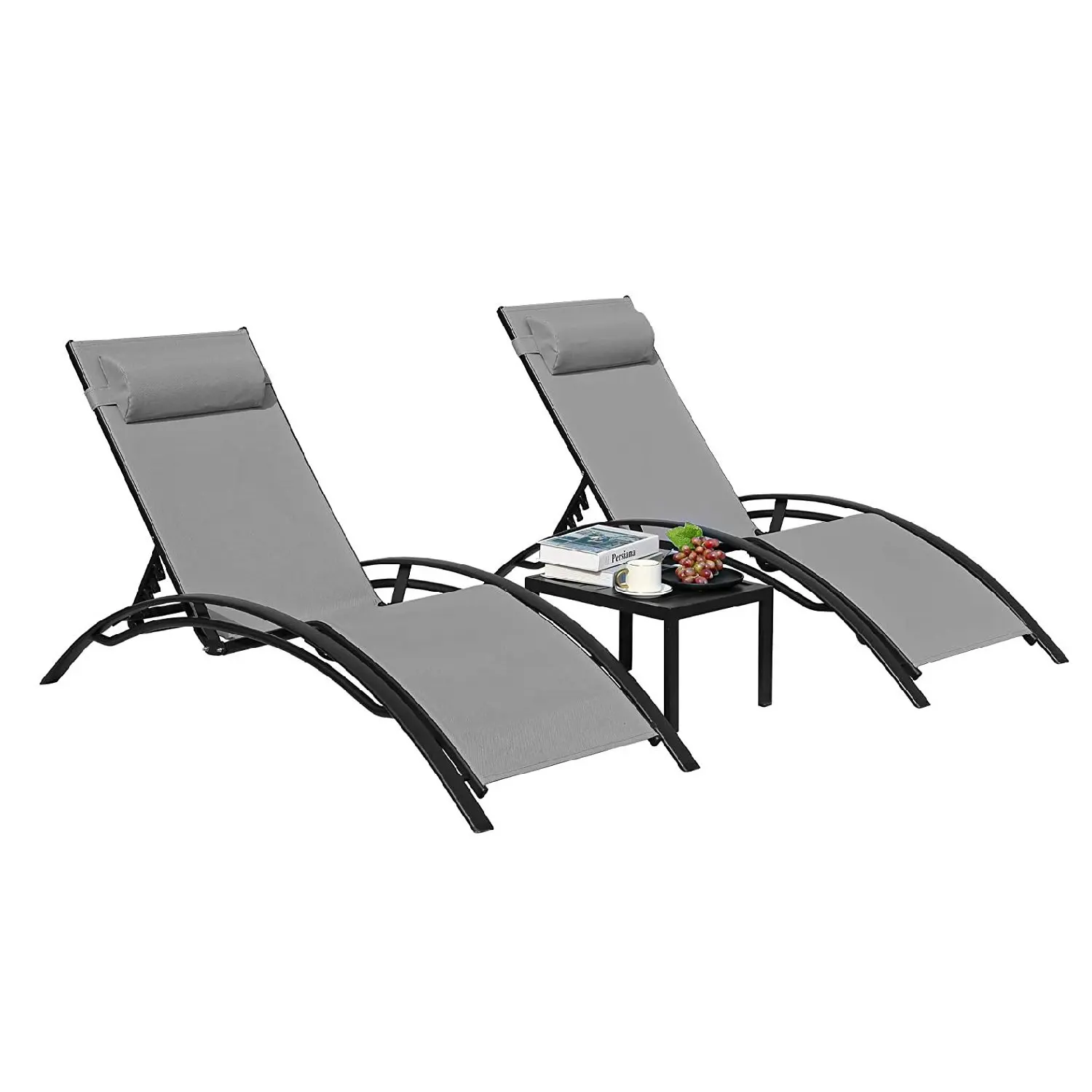 Aluminum Lounge Chair for Outs - Outdoor Furniture Recliner Set 评论和价格