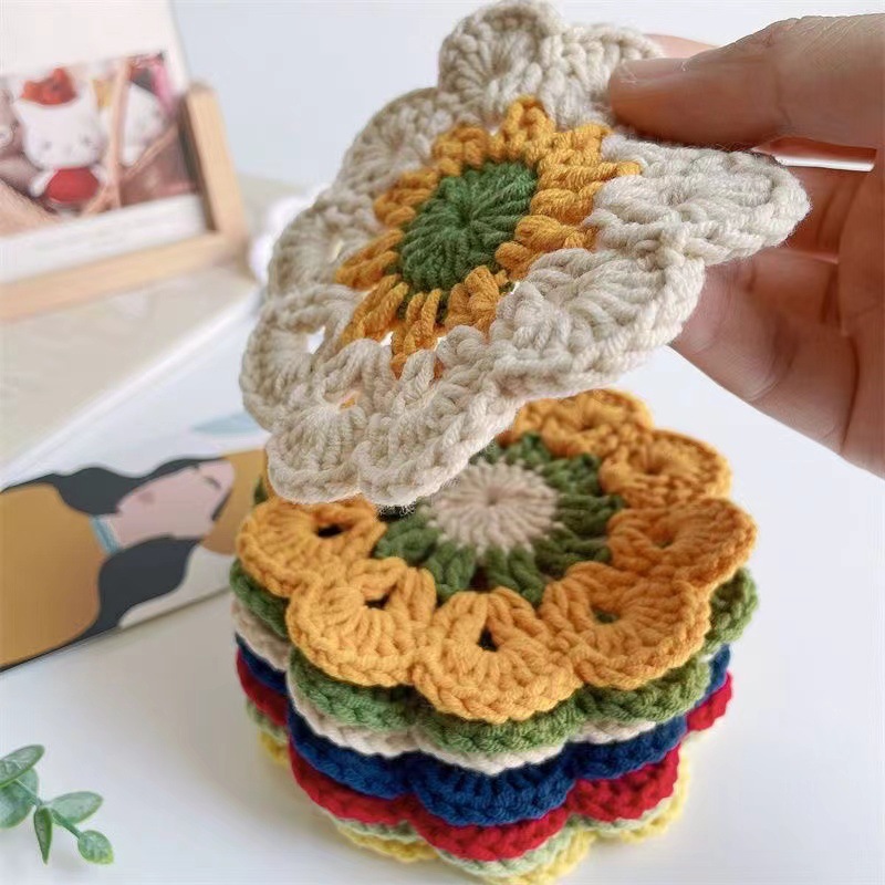 1PCS Woven Coasters Sunflower  - Outdoor Furniture Dining 评论和价格