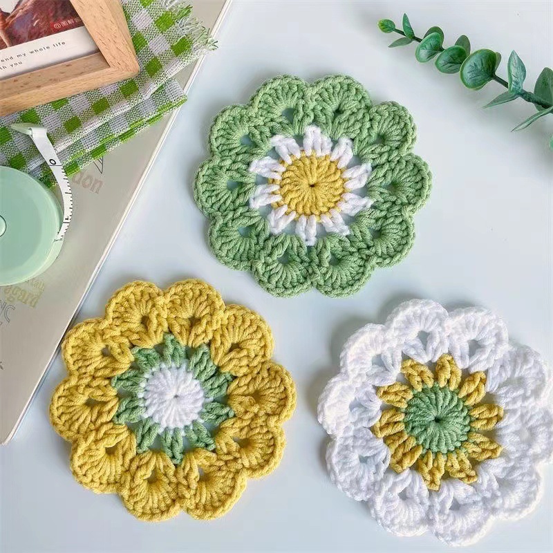 1PCS Woven Coasters Sunflower  - Outdoor Furniture Dining 评论和价格