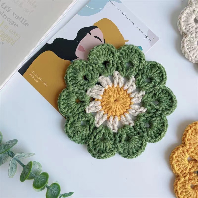 1PCS Woven Coasters Sunflower  - Outdoor Furniture Dining 评论和价格
