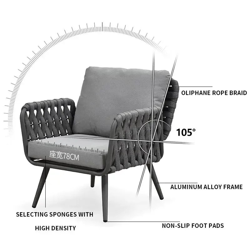 -Modern Style Grey Aluminum Ga - Outdoor Furniture From China 评论和价格
