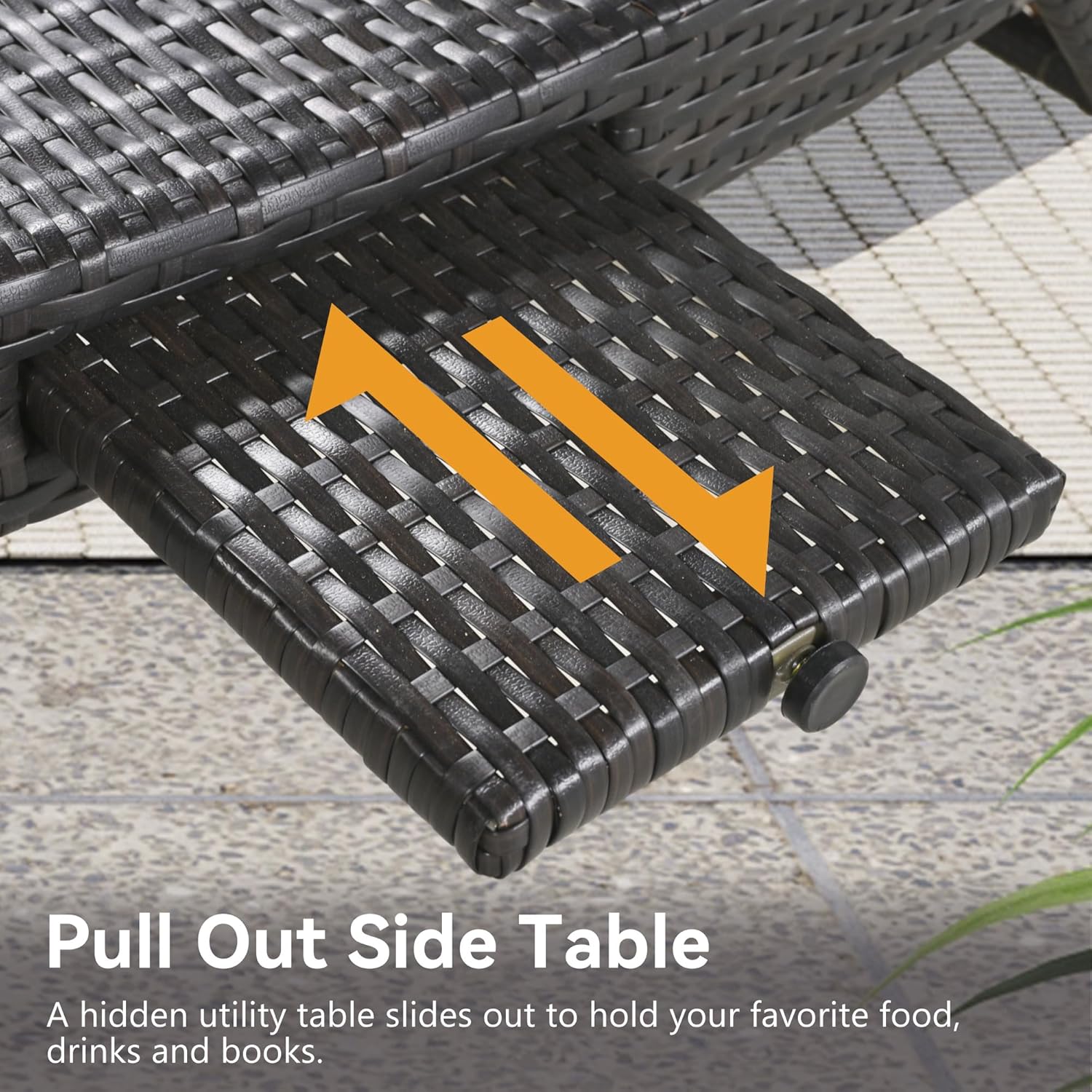 80'' Adjustable Reclining Chai - Outdoor Furniture Recliner Set 评论和价格