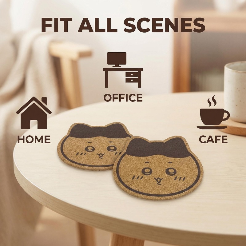 Kawaii Chiikawa Wooden Coaster - Outdoor Furniture Dining 评论和价格