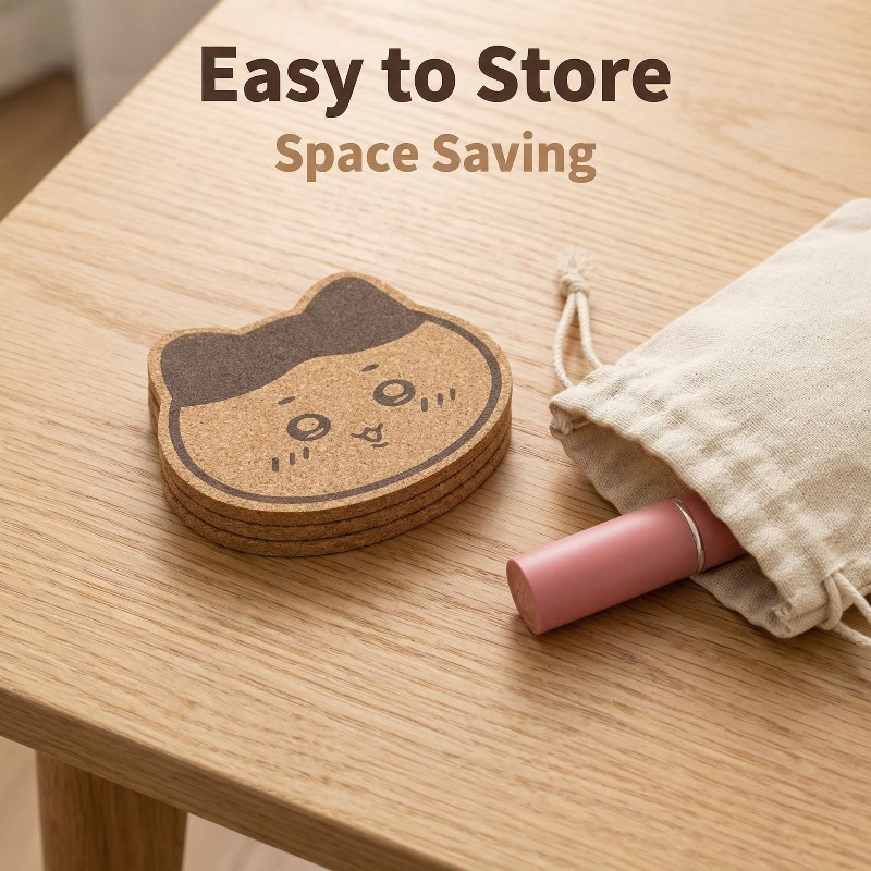 Kawaii Chiikawa Wooden Coaster - Outdoor Furniture Dining 评论和价格
