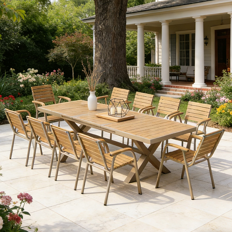 Modern Aluminum Frame Outdoor  - Outdoor Furniture No Cushions 评论和价格