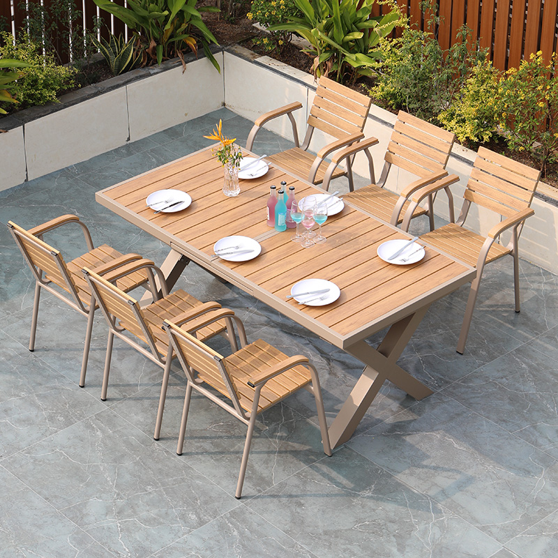Modern Aluminum Frame Outdoor  - Outdoor Furniture No Cushions 评论和价格