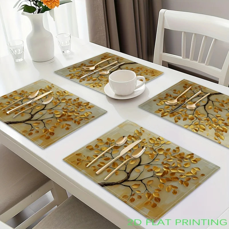 VIKAMA 4-Piece Golden Leaf Tre - Outdoor Furniture Dining 评论和价格