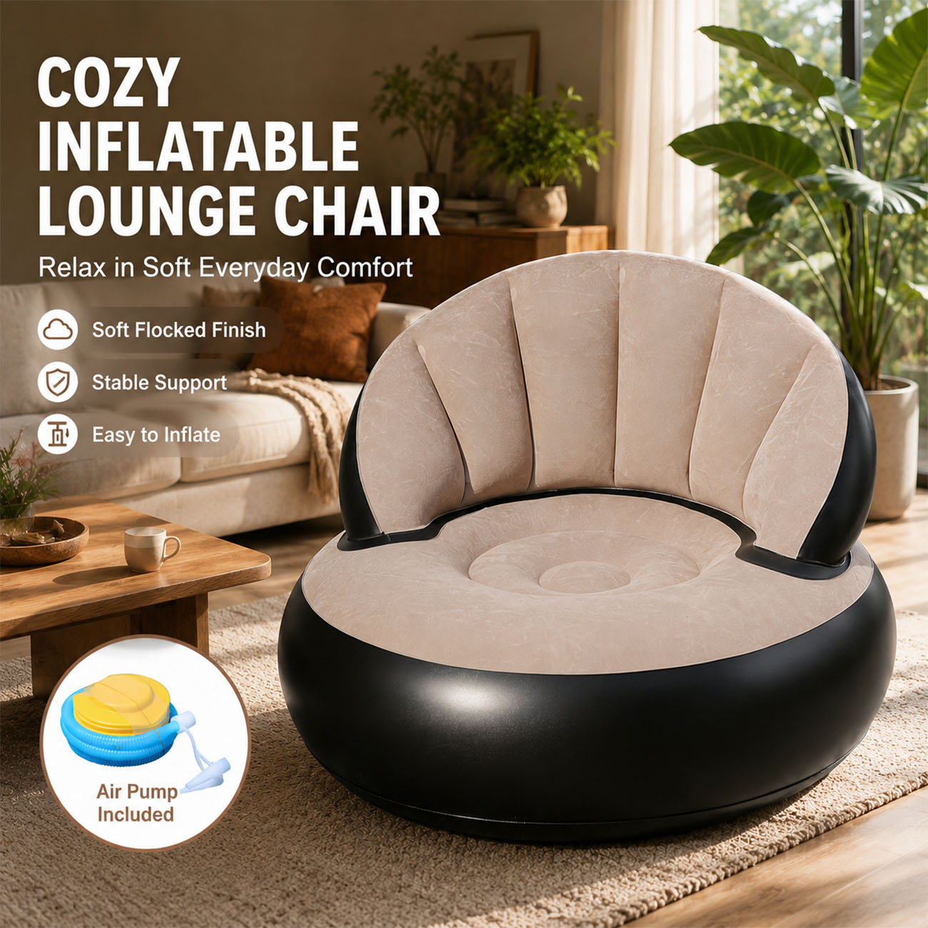 Inflatable Chair for Adults, F - Outdoor Furniture Lowes 评论和价格